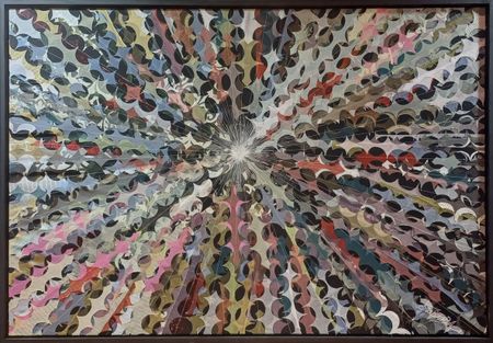 Виктория Павлова (Коллаж / ассамбляж - 
                  140 x 110 см) Панно "ПУЛЬС ЗВЕЗДЫ"