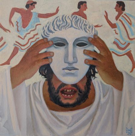 Анастасия Мотина (Картина, живопись - 
                  40 x 40 см) Дионис