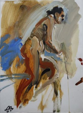 Диана Дербеденева (Авторская графика - 
                  30 x 42 см) Ню