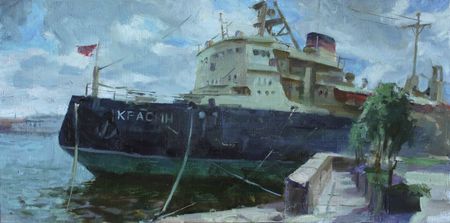 Алина Коршункова (Картина, живопись - 
                  60 x 30 см) Красин. Санкт-Петербург