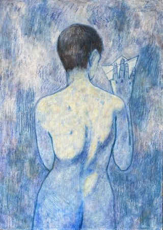 Анастасия Куклина (Картина, живопись - 
                  50 x 70 см) Кораблик