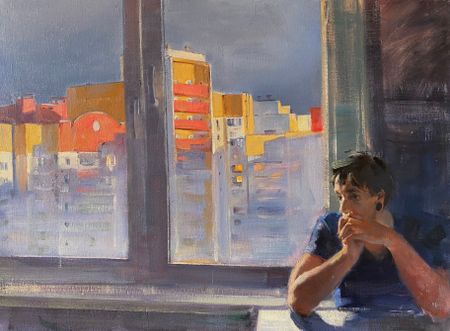 Алина Буглеева (Картина, живопись - 
                  70 x 50 см) Живём