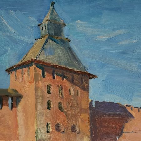 Регина Буглеева (Авторская графика - 
                  30 x 20 см) Новгородский кремль