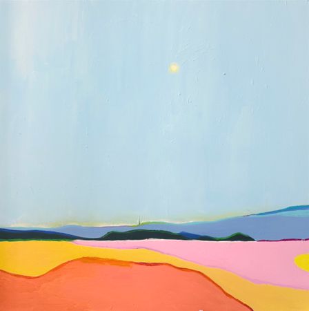 Анна Ганина (Картина, живопись - 
                  100 x 100 см) Solar