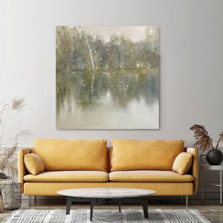 Анастасия Попова (Картина, живопись - 
                  120 x 120 см) Первый снег