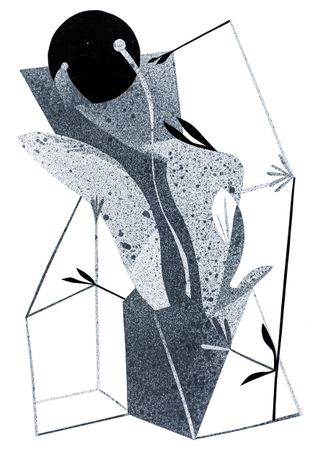 Аня Ким (Коллаж / ассамбляж - 
                  29 x 42 см) Громче громкого