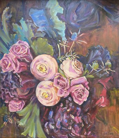 Алёна Шамайко (Картина, живопись - 
                  76 x 86 см) Вишневый кофе