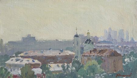 Николай Водолазский (Картина, живопись - 
                  35 x 20 см) Майское небо