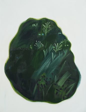 Оля Леонтьева (Картина, живопись - 
                  60 x 80 см) Зелёное сердце #1