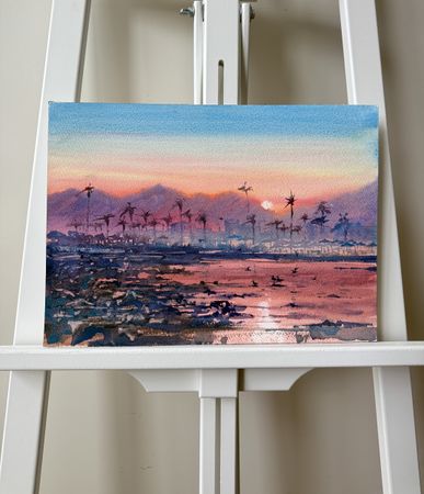 Жанна Губина (Авторская графика - 
                  36 x 26 см) Отлив
