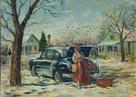 Алёша Калязин (Картина, живопись - 
                  70 x 50 см) В столицу