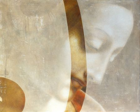 Ольга Рикун (Картина, живопись - 
                  100 x 80 см) Созерцание с Да Винчи