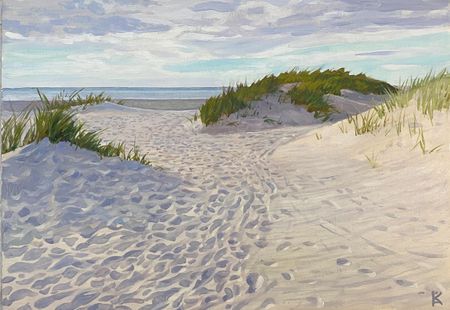 Алексей Кротов (Авторская графика - 
                  42 x 30 см) Дюны на Янтарном пляже