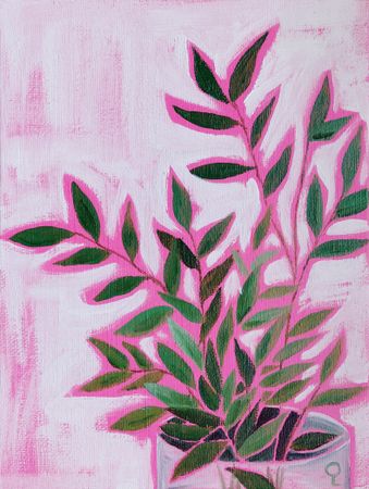 Оливия Лем (Авторская графика - 
                  15 x 20 см) Веточки