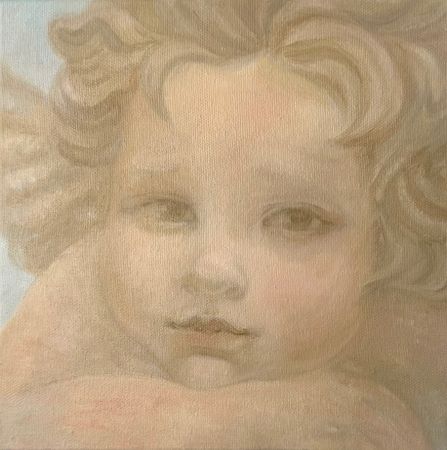 Ева Гец (Картина, живопись - 
                  30 x 30 см) Безучастный ангел