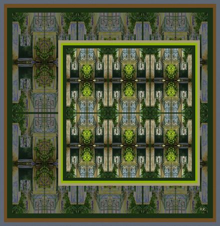 Лариса Корж (Графика цифровая (принты) - 
                  50 x 51 см) Парадный портал