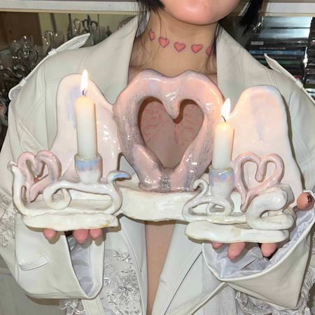 Crystal (Ксюша Х.) (Скульптура - 
                  30 x 18 см) Angel wings˚ʚ♡ɞ˚