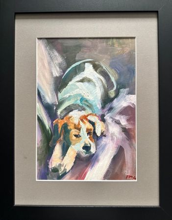 Светлана Пузанова (Авторская графика - 
                  35 x 45 см) Зайчик