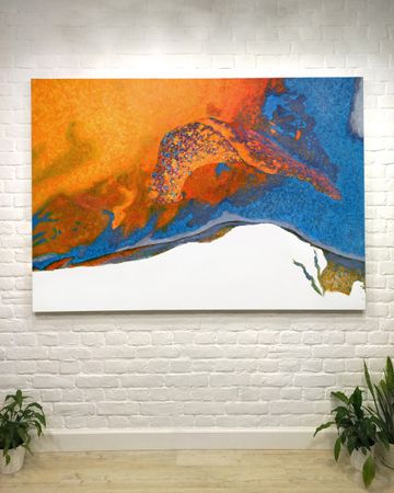 Алексей Слон (Картина, живопись - 
                  200 x 140 см) Летящий