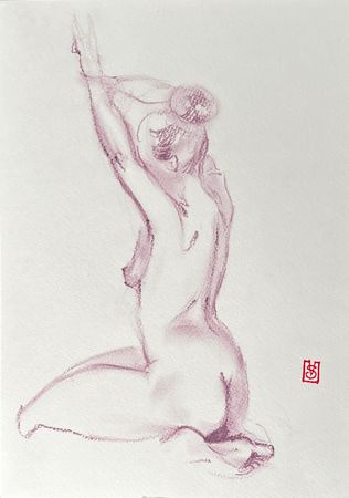 Виктория Севастьянова (Авторская графика - 
                  21 x 30 см) Nu sketch