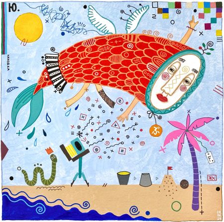 Женя Хитрова (Авторская графика - 
                  29.7 x 29.7 см) Дух Фантазии