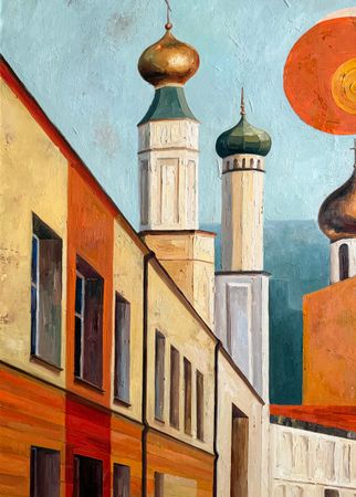 Ольга Селезнева (Картина, живопись - 
                  100 x 120 см) Купола