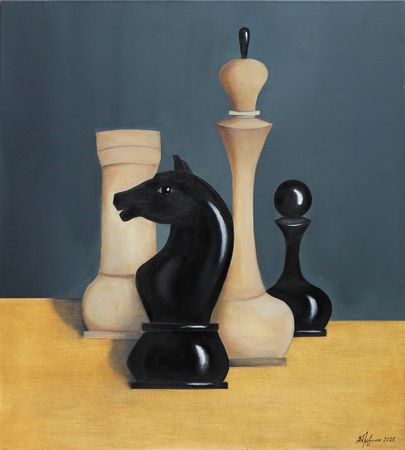 Александр Трифонов (Картина, живопись - 
                  90 x 100 см) Ход конем