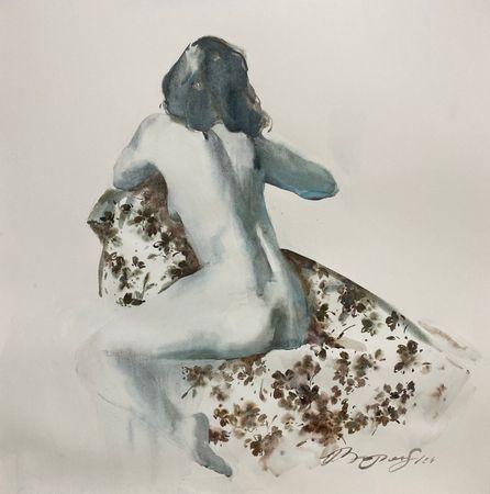 Надежда Воронцова (Авторская графика - 
                  75 x 75 см) Одеяло