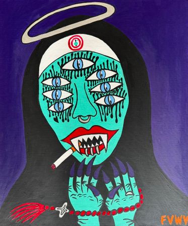 Виолетта Киселева (Картина, живопись - 
                  50 x 60 см) Слезы оракула