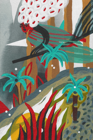 Лена Романовская (Авторская графика - 
                  20 x 30 см) Заплутавшие ведьмы