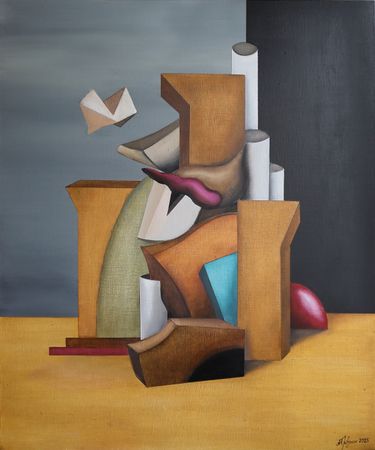 Александр Трифонов (Картина, живопись - 
                  100 x 120 см) Ракурсы раблезианства