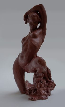 Наташа Муравет (Скульптура - 
                  31 x 40 см) Буря (огонь)