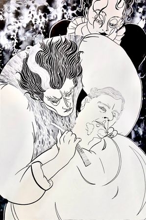 Анна Филиппова-Широкая (Авторская графика - 
                  60 x 85 см) Иллюстрация к мюзиклу "Суинни Тодд, демон-парикмахер с Флит-стрит"