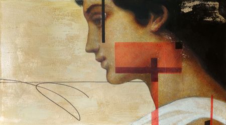 Ольга Рикун (Картина, живопись - 
                  90 x 50 см) Геба