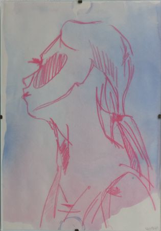 Анастасия Малиновская (Авторская графика - 
                  20 x 30 см) В уединении