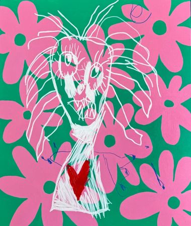 Саша Робинсон (Картина, живопись - 
                  90 x 100 см) Умница