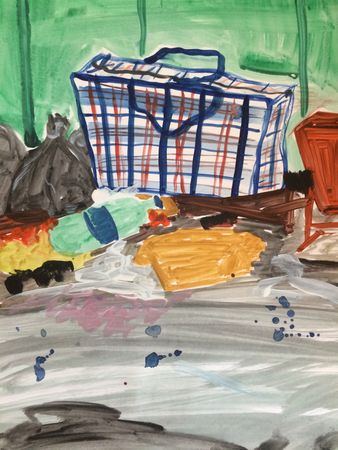 Eвгений Сахацкий (Авторская графика - 
                  42 x 59 см) Челноки