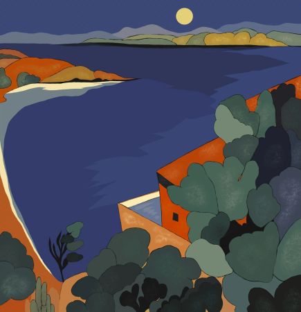 Нина Цориева (Картина, живопись - 
                  70 x 70 см) Морской пейзаж
