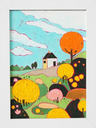 Екатерина Николаева (Картина, живопись - 
                  17.5 x 23.5 см) Сад