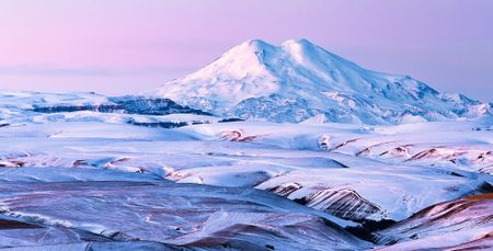 Дмитрий Фоменко (Фотография - 
                  91 x 46 см) Эльбрус перед рассветом