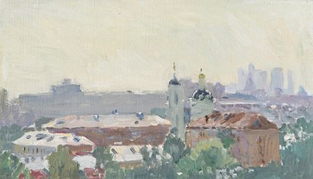 Николай Водолазский (Картина, живопись - 
                  35 x 20 см) Майское небо