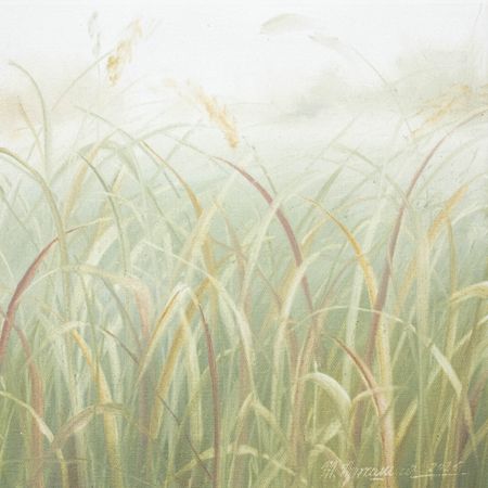Татьяна Прокшина (Картина, живопись - 
                  30 x 30 см) Разные травинки