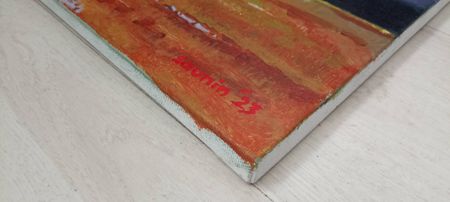 Денис Саунин (Картина, живопись - 
                  50 x 30 см) Тёмная вода