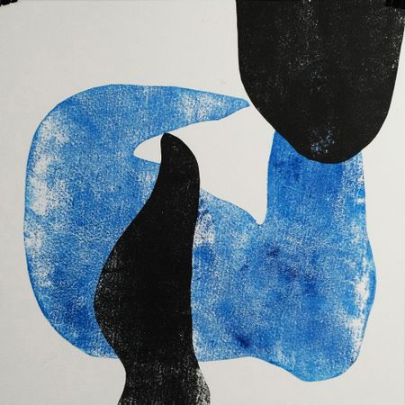 Алена См-По (Графика печатная - 
                  48 x 48 см) Ночь