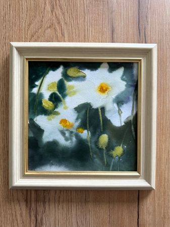 Алина Буглеева (Авторская графика - 
                  23 x 23 см) Вальс цветов