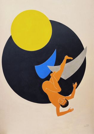 Рауф Туктар (Картина, живопись - 
                  65 x 92 см) Падающий Икар