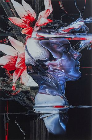 Ринат Абдрахманов (Rinatto L'bank) (Графика цифровая (принты) - 
                  60 x 90 см) Объект из серии "Вода шепчет о том, что мы никогда не осознаем"