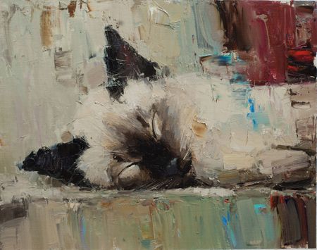 Евгений Бурцев (Картина, живопись - 
                  50 x 40 см) Когда выходной...