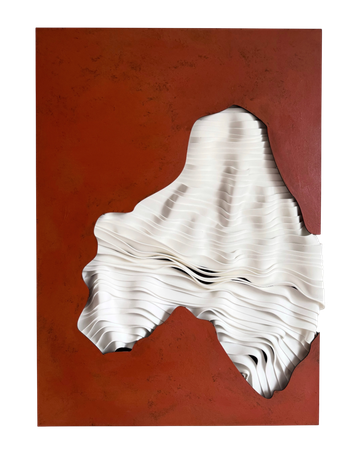 Ксения Бухтеева (Коллаж / ассамбляж - 
                  50 x 70 см) Волны
