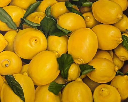 Катерина Брайко (Картина, живопись - 
                  100 x 80 см) Лимоны. Реконструкция